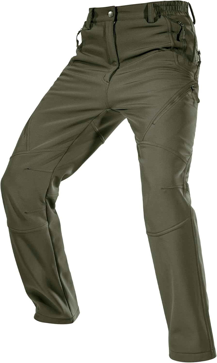 FREE SOLDIER Men's Fleece Lined Outdoor Cargo Hiking Pants