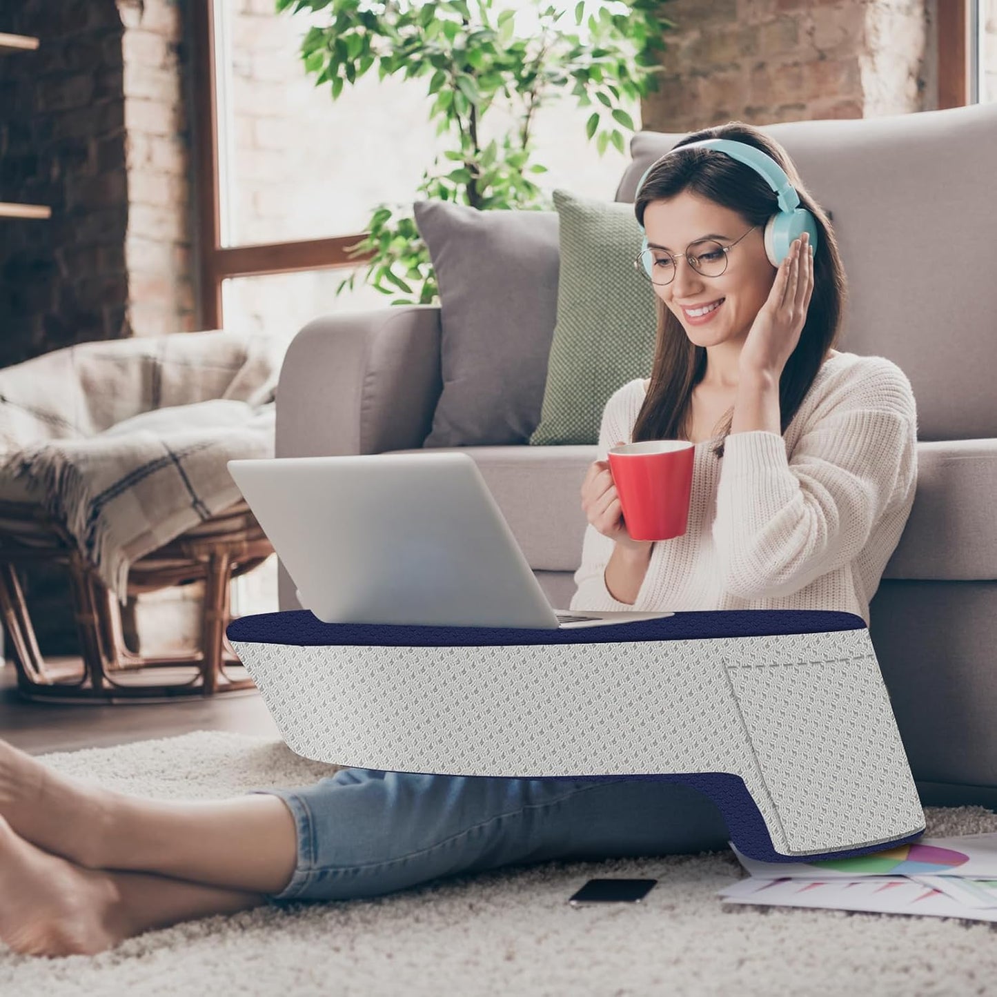 Memory Foam Lap Desk - Ergonomic Support for Comfort