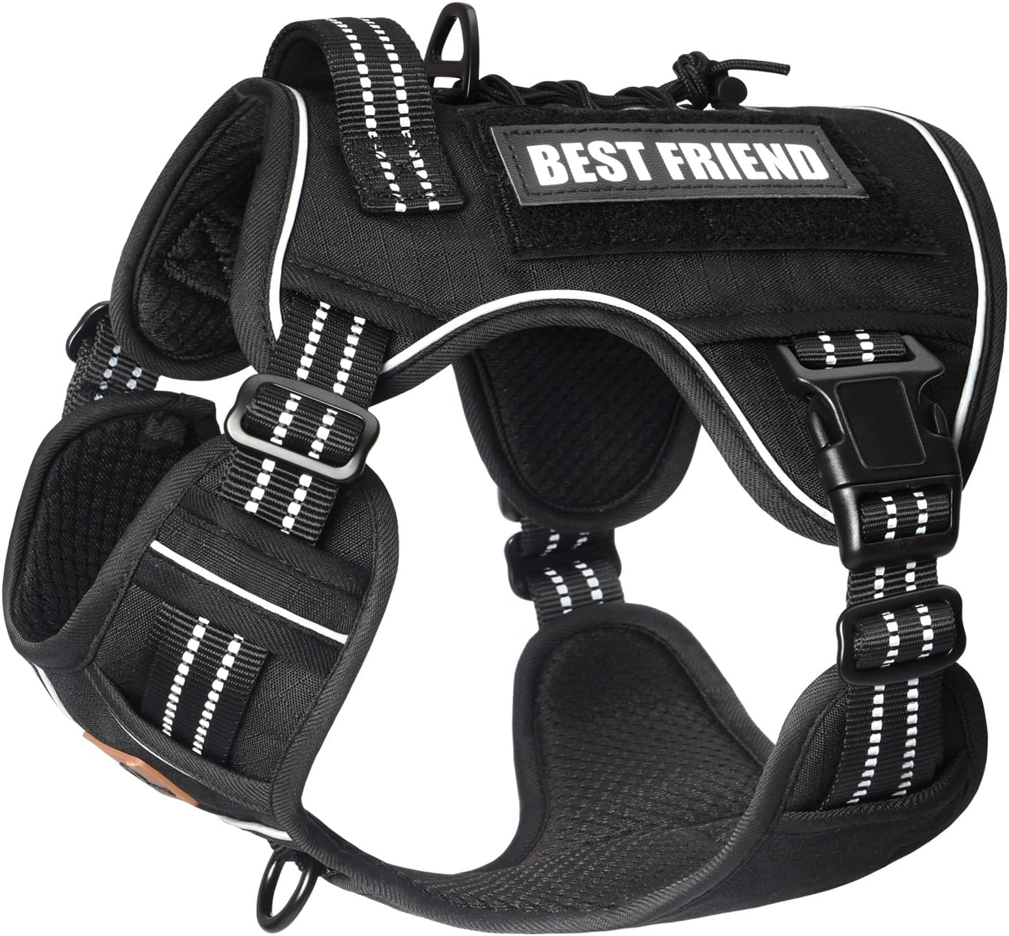 PET MARVEL Tactical Dog Harness for Large Dogs, No Pull Vest