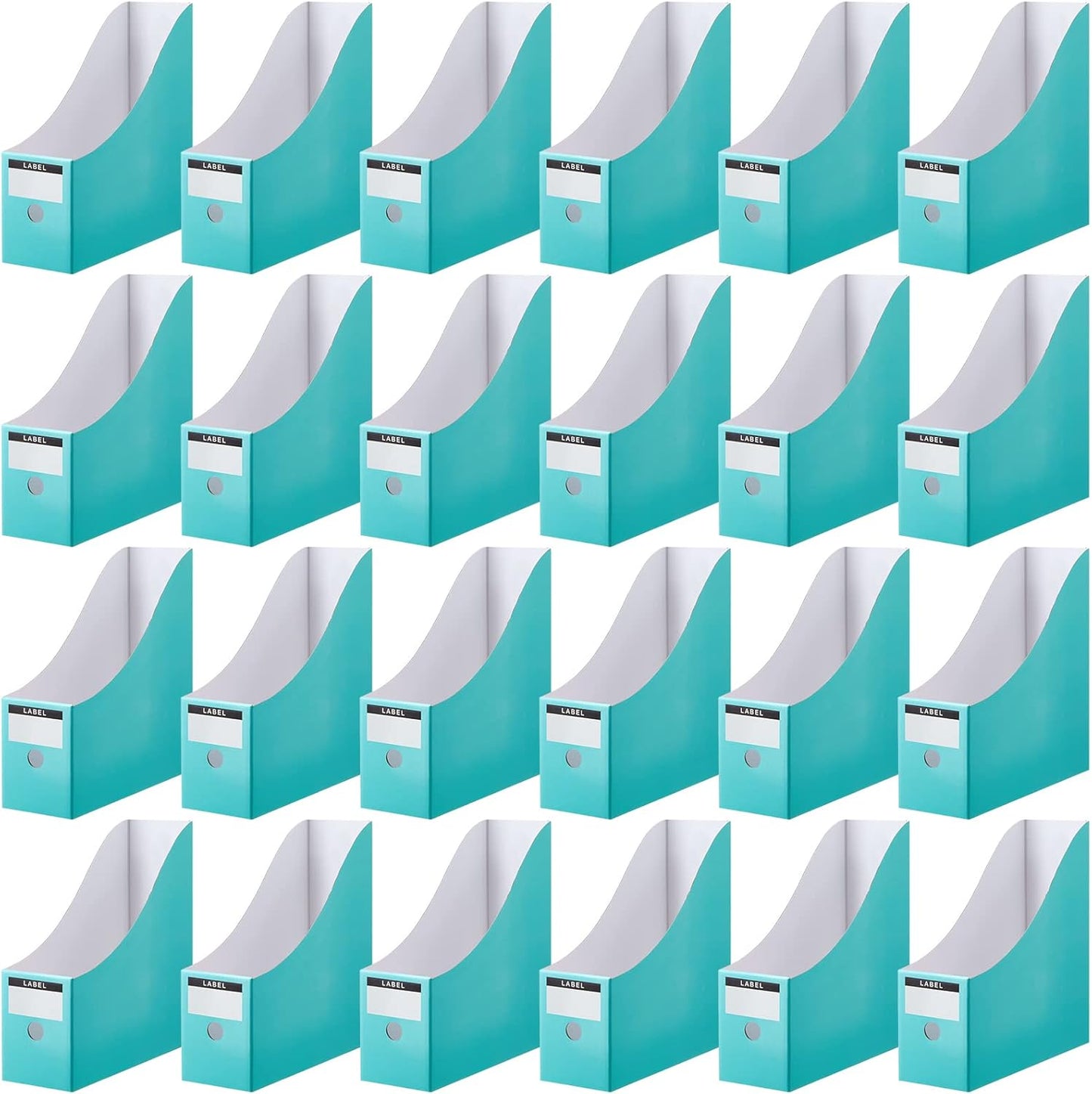 Thenshop 24 Pcs Cardboard Magazine File Holders for Organizing