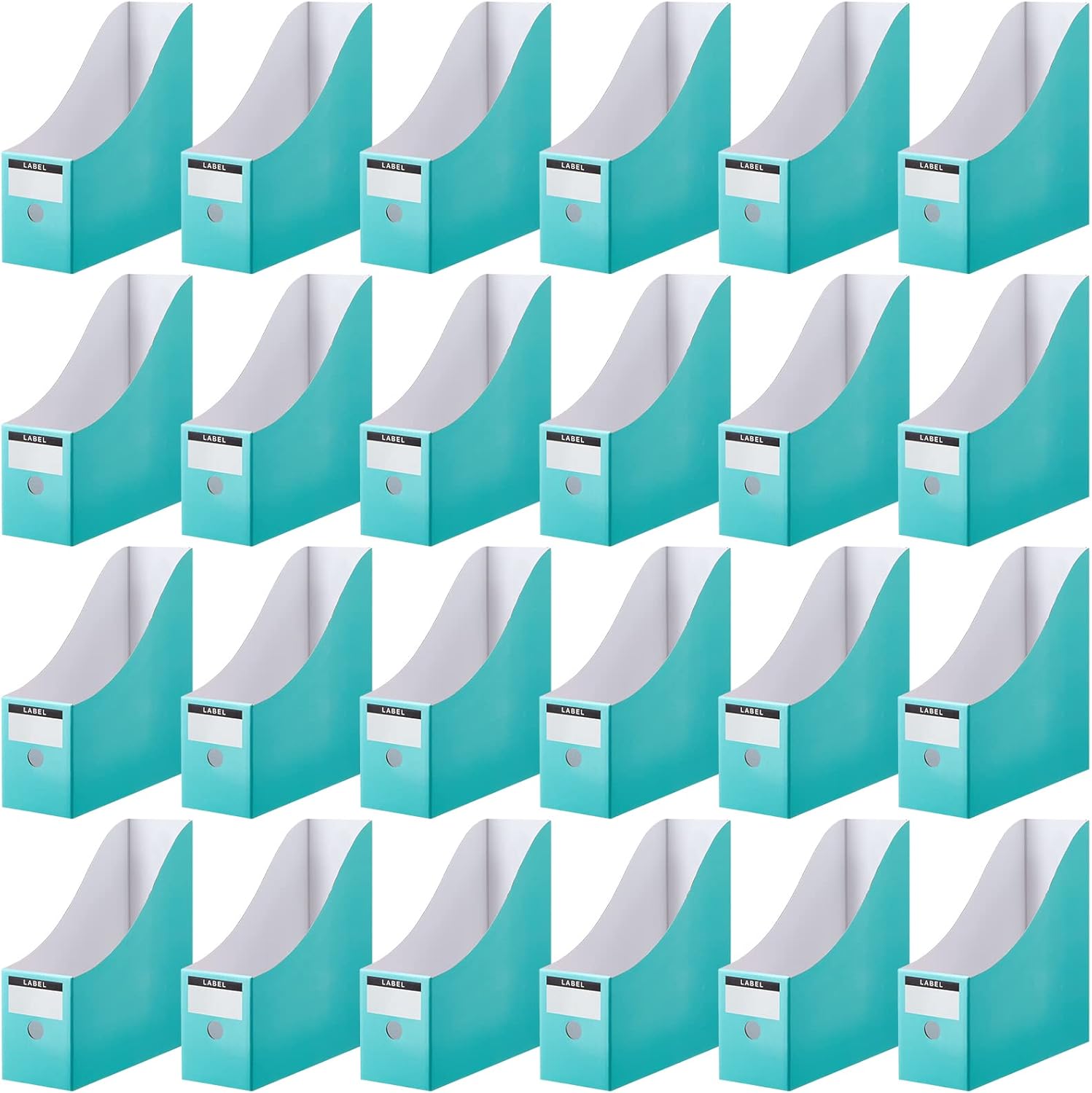 Thenshop 24 Pcs Cardboard Magazine File Holders for Organizing