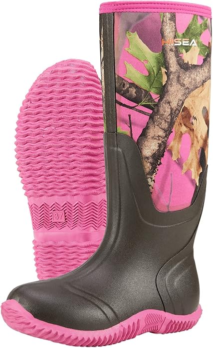 HISEA Women's Rain Boots: Waterproof Insulated Outdoor Footwear