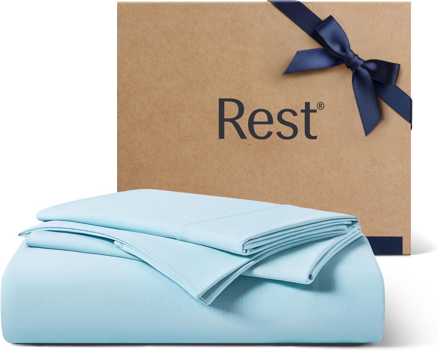 Evercool+ Twin Bed Sheet Set for Hot Sleepers, Light Blue