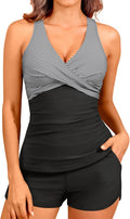 Women Tankini Swimsuits with Shorts - Tummy Control Two-Piece Tankini