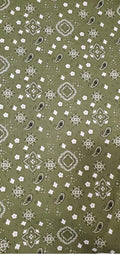 Bandana Print Poly Cotton Fabric 58in Wide - Soft, Breathable Craft