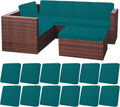 Outdoor Patio Cushion Covers Set of 12 - Stretch Waterproof
