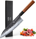 8 Inch Japanese Knife - Hand Forged High Carbon Steel Chef Knife