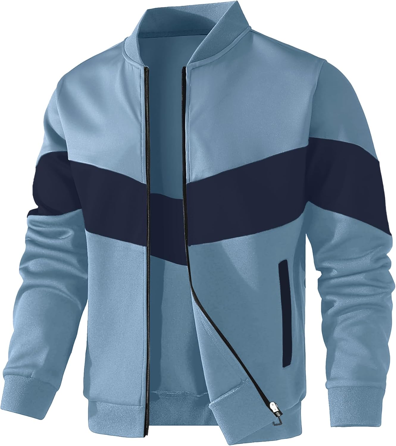 HYPESTFIT Mens Lightweight Casual Bomber Jacket for All Occasions