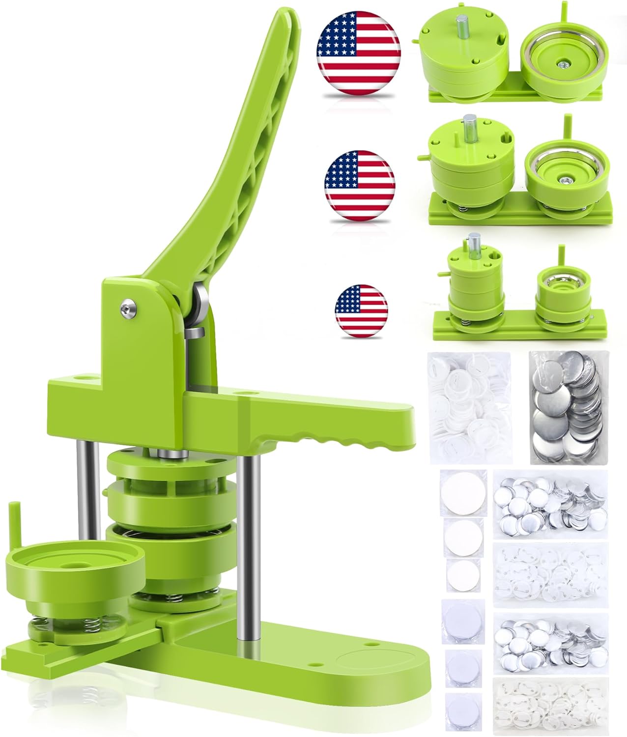 Button Maker Machine for All Sizes - Create Custom Badges Easily