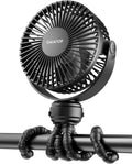 Mini Portable Stroller Fan - Rechargeable Clip-On Cooling for Baby