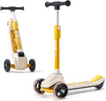 KUB Toddler Scooter for Kids Ages 2+ - Adjustable, Light-Up Wheels
