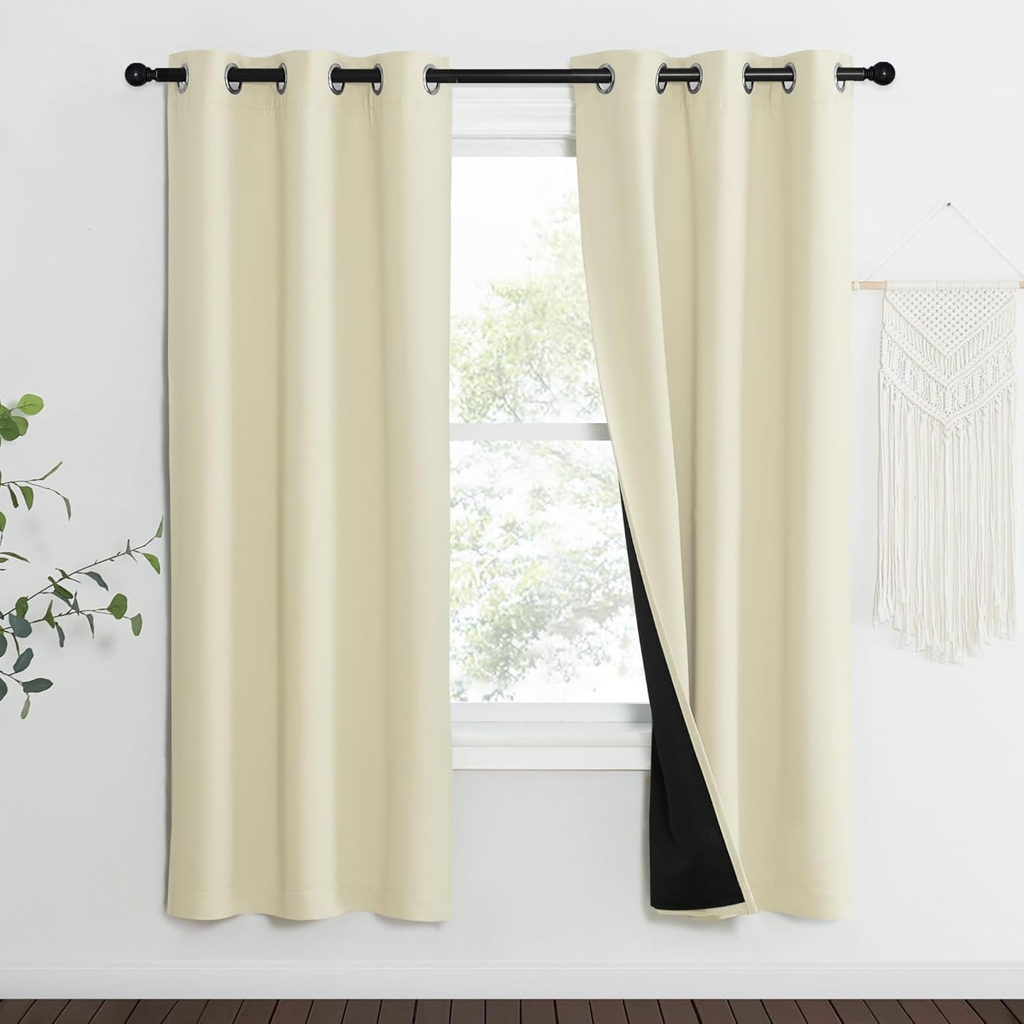 NICETOWN Living Room Blackout Draperies for Privacy & Noise