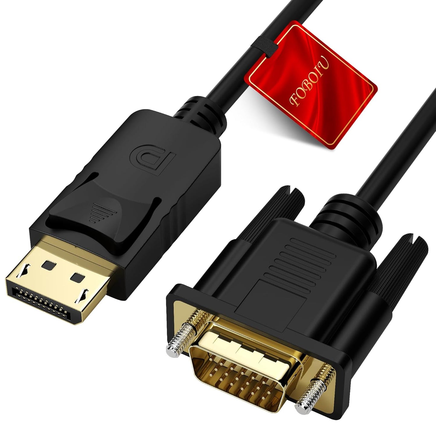6ft DisplayPort to VGA Cable - Seamless Desktop to Projector Connection