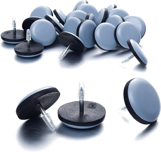 24 Pack Teflon Furniture Sliders - Easy Glide & Protect Floors