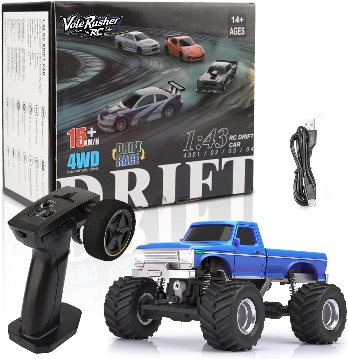 1/36 Scale Mini RC Crawler Car for Off-Road Adventures