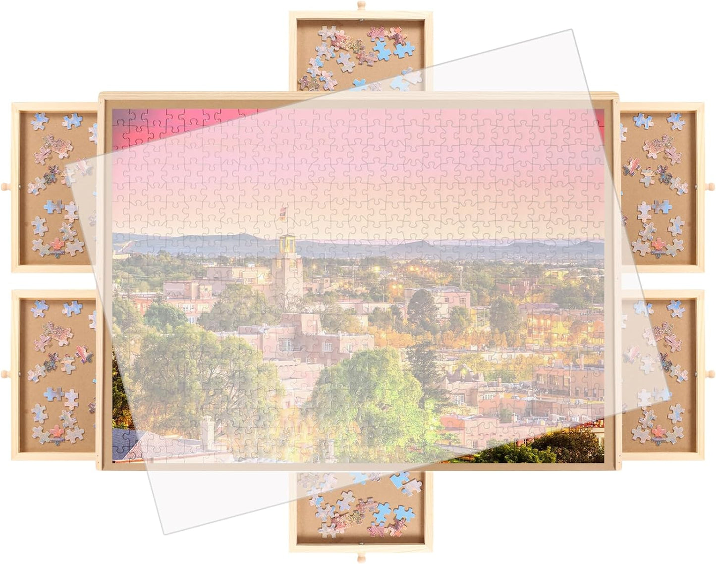 Panana Puzzle Locker 1500 Piece Puzzle Board with Drawers