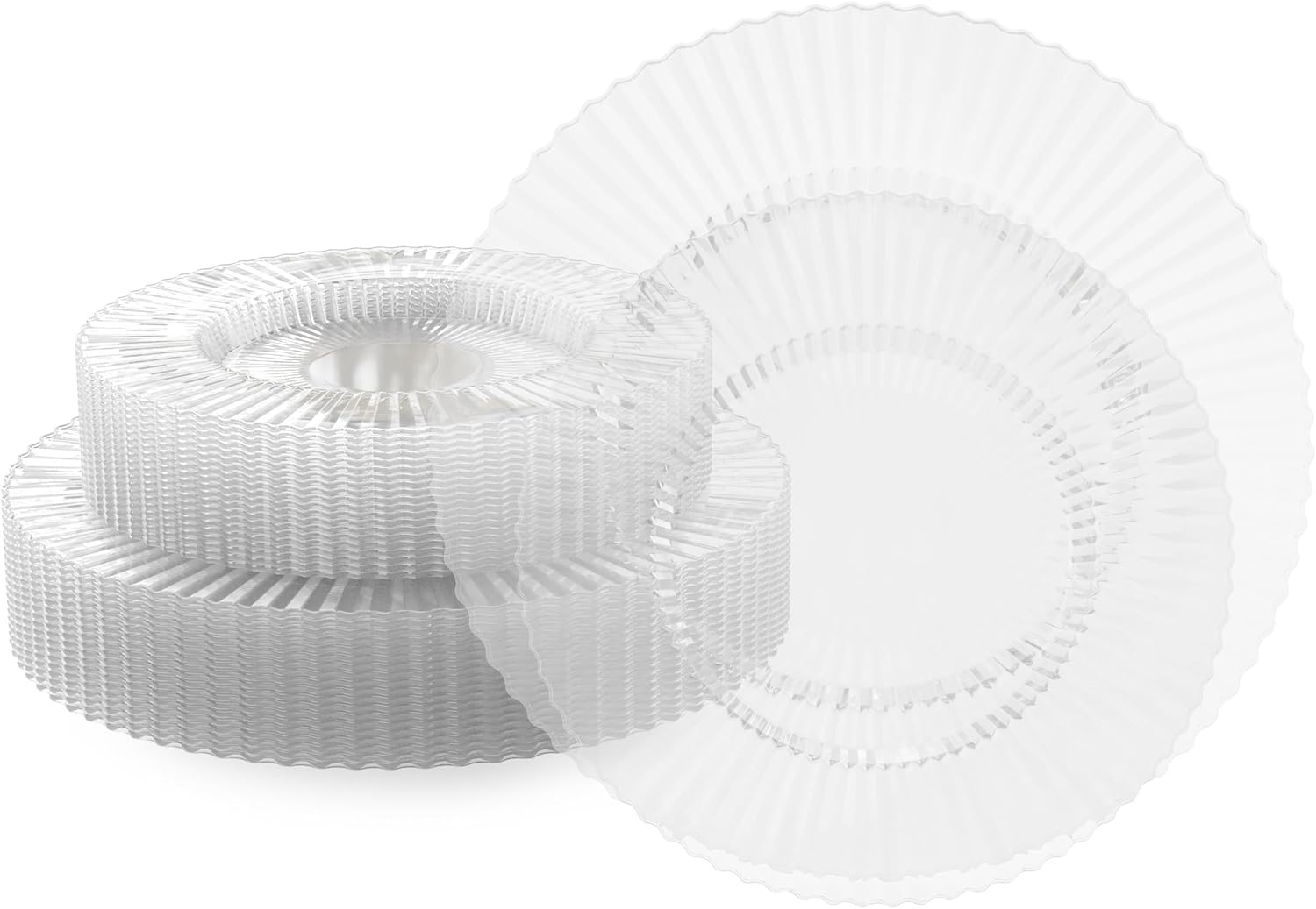 Exquisite 40 Piece Plastic Disposable Plates Set for 20 Guests