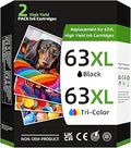63XL Ink Cartridge Combo Pack High Yield Replacement - Reliable Prints