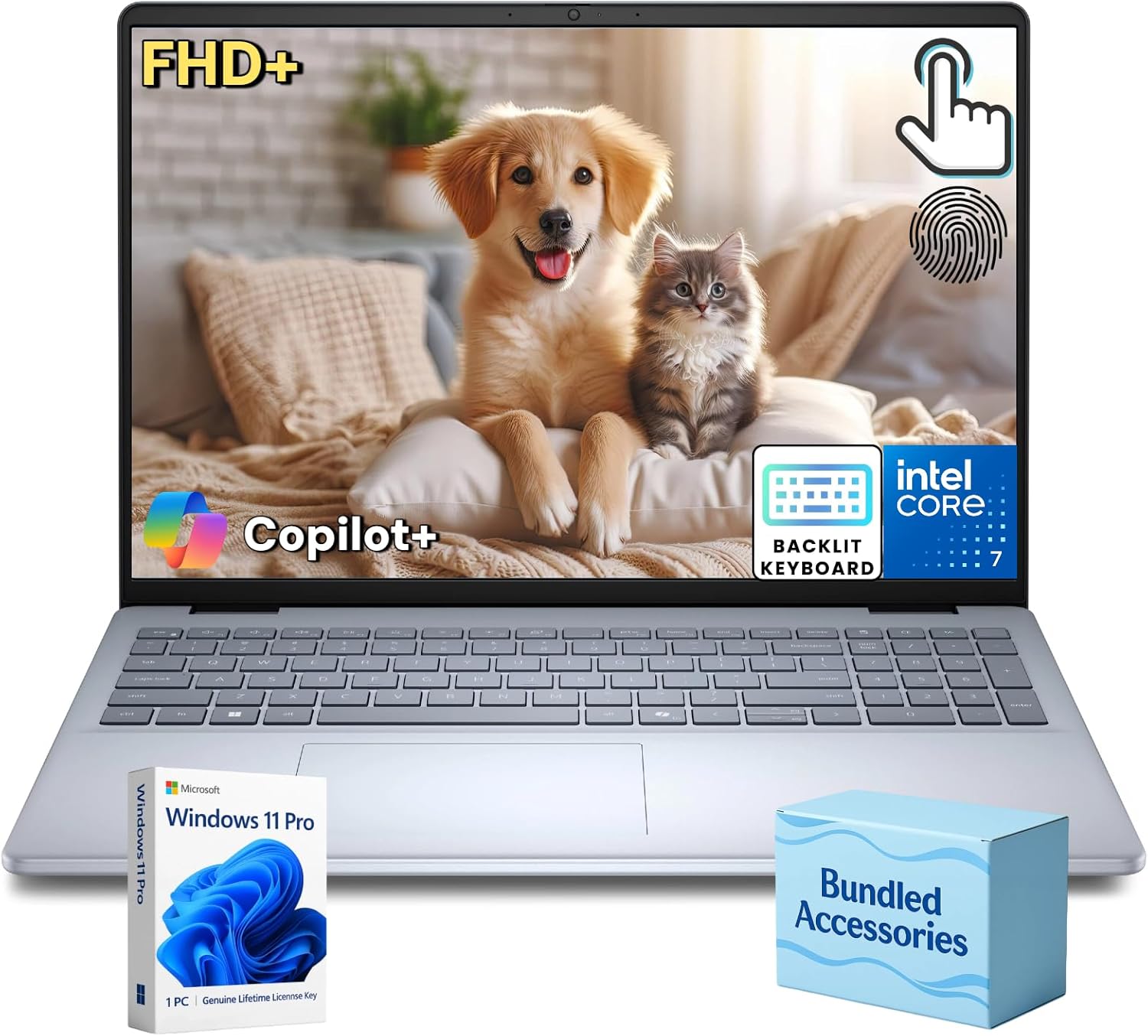 Dell 16 Laptop Computer for Business with Touchscreen Display