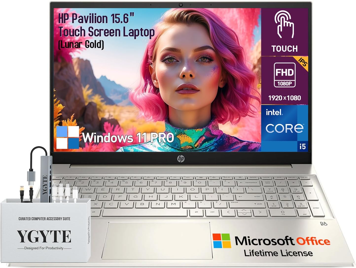 HP Pavilion Touchscreen Laptop with Intel Core i5 and 16GB RAM