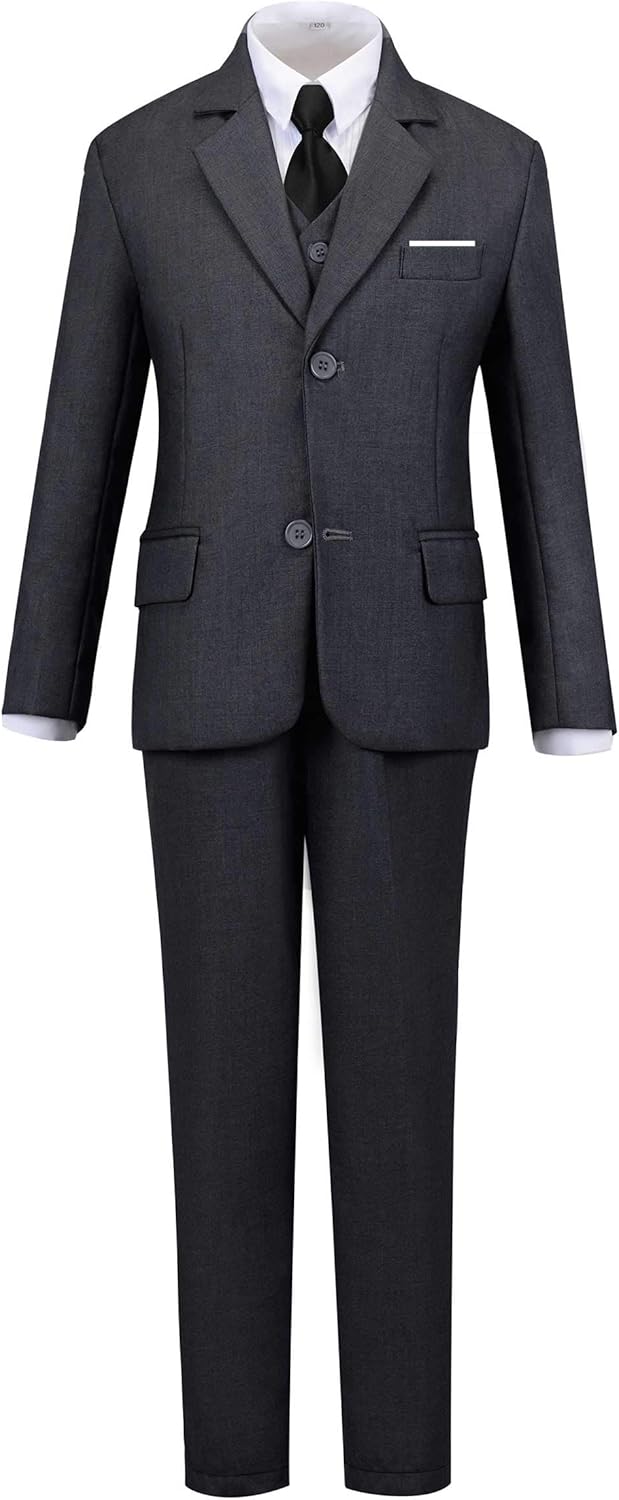 Toddler Boys Suit Slim Fit Tuxedo for Formal Occasions