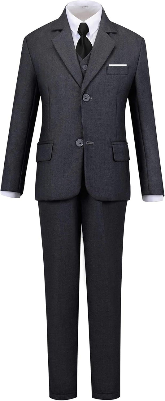 Toddler Boys Suit Slim Fit Tuxedo for Formal Occasions