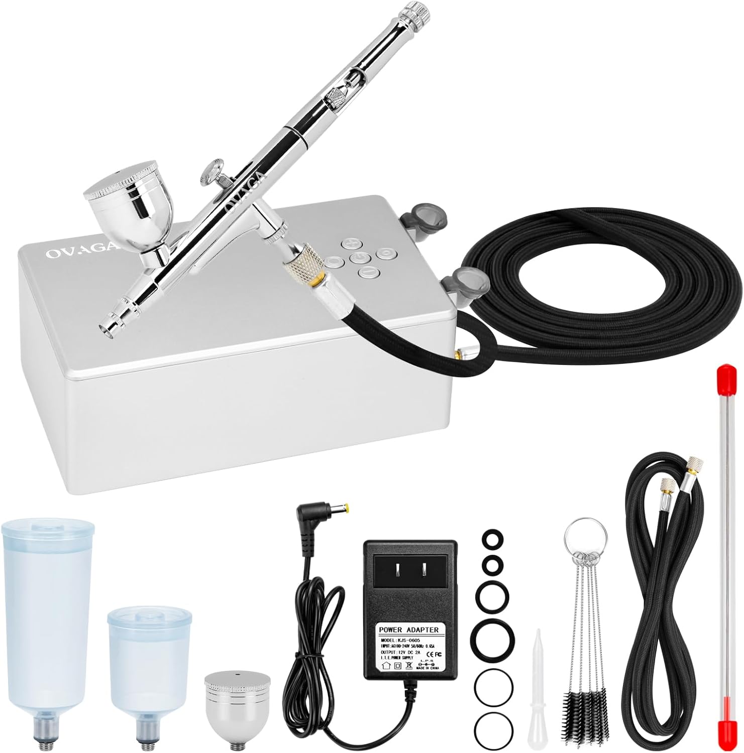 Ovaga 55PSI Ultra-Silent Airbrush Kit for Creative Projects