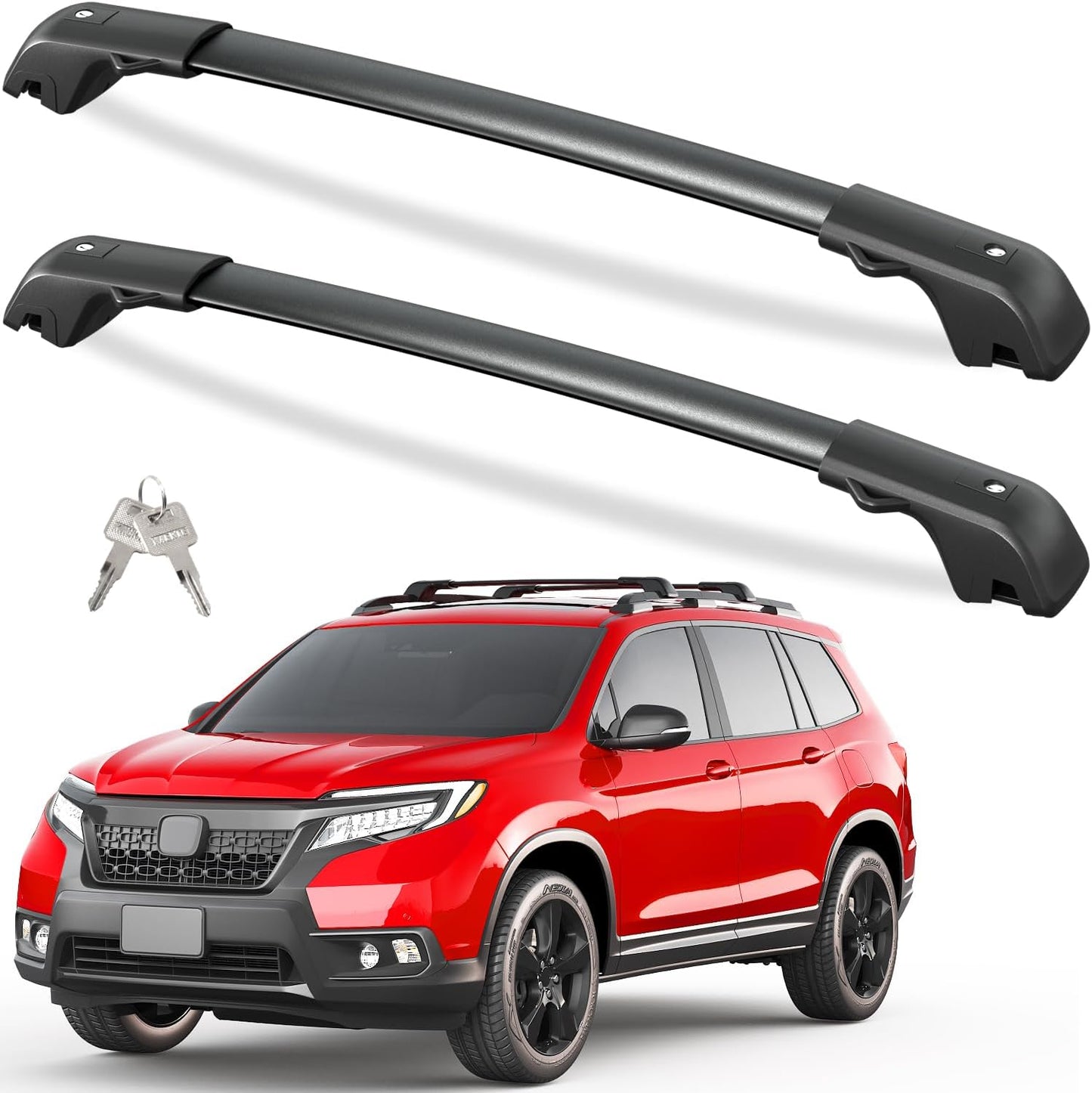 Tuyoung Lockable Roof Rack Cross Bars for Honda Passport 2019-2025