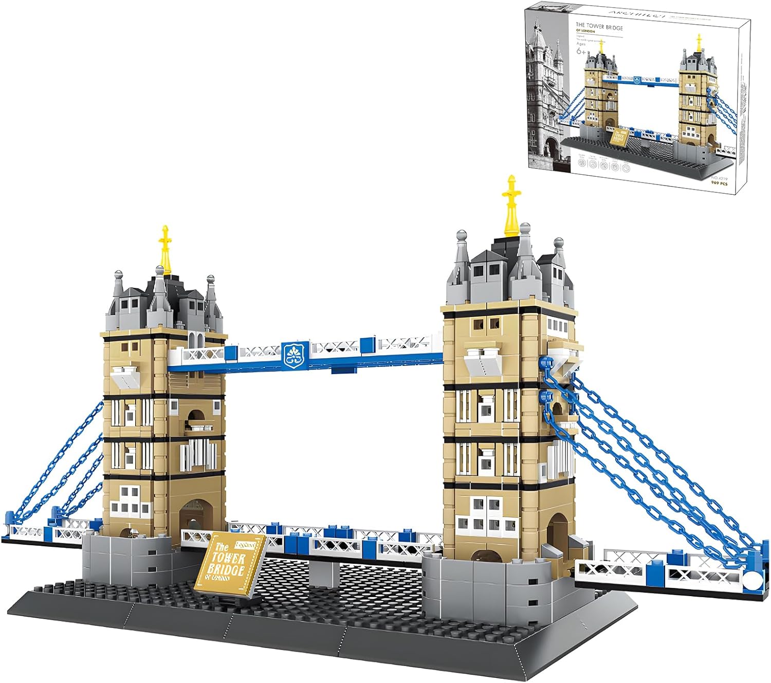 London Tower Bridge Architecture Building Block Set for All Ages