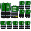 Hi Vis Safety Vest for Men & Women - Custom Logo Reflective Class 2