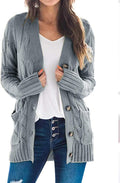 Women's Cardigan Sweaters Size S-XXL - Cozy Fall Cable Knit