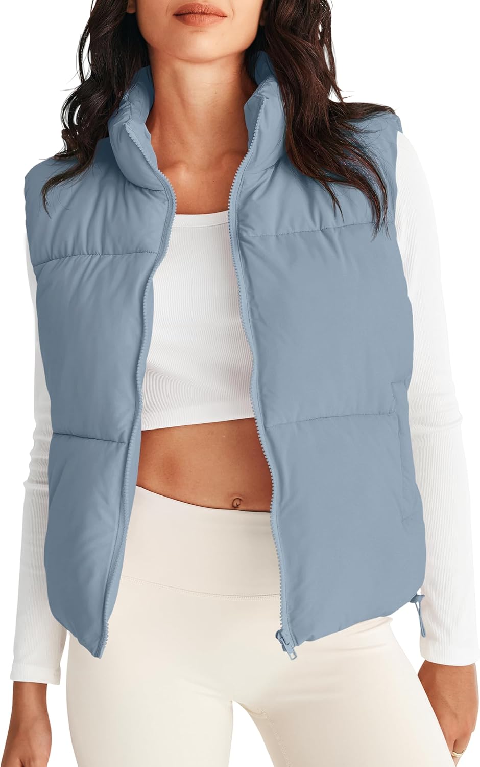 Lightweight Warm Puffer Vest for Women - Stylish Fall Jacket