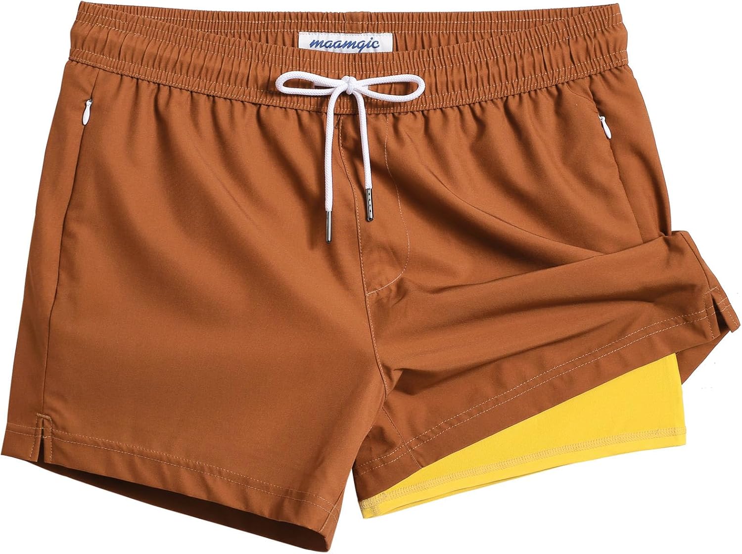 Mens Swim Trunks with Compression Liner for Ultimate Comfort