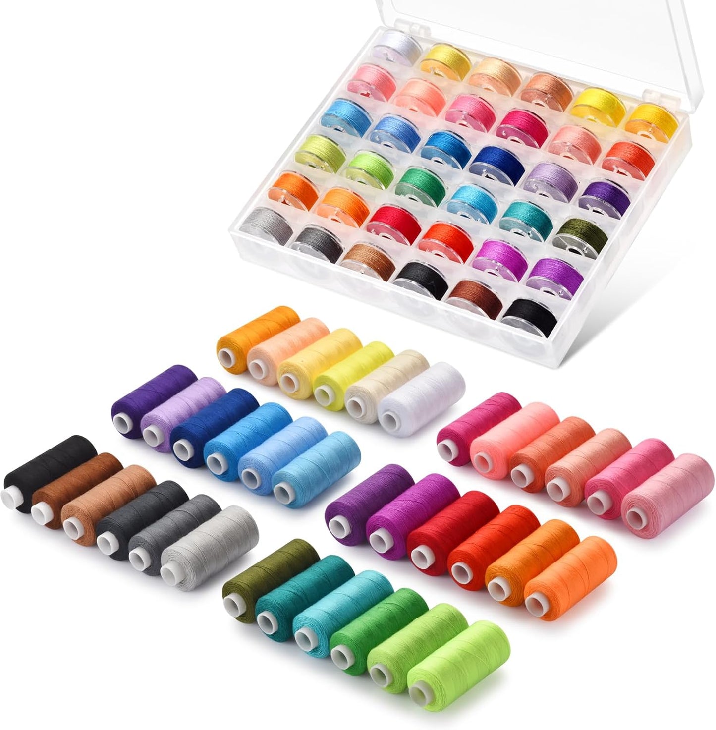 36 Color Sewing Thread Kit ~ 400 Yards per Spool!