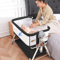 Baby Bassinet Rocking Bassinet with Waterproof Sheet - 3-in-1 Bedside