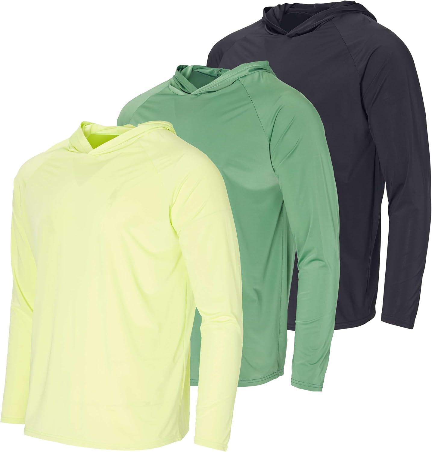 Men's UPF 50+ Sun Protection Lightweight Long Sleeve Hoodie