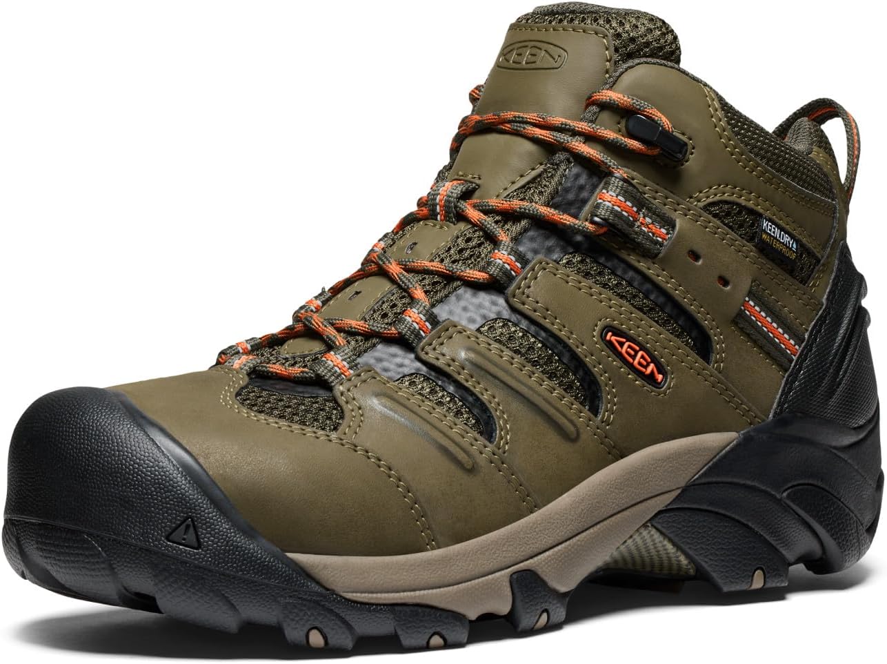 KEEN Utility Men's Lansing Mid Steel Toe Waterproof Work Boots