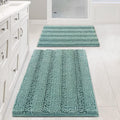 H.VERSAILTEX Bathroom Rugs Non Slip Thick Shaggy Chenille Set
