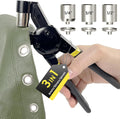 Grommet Tool Kit 1/2 1/4 3/8 Multi-Size Hole Punch - Heavy Duty Kit