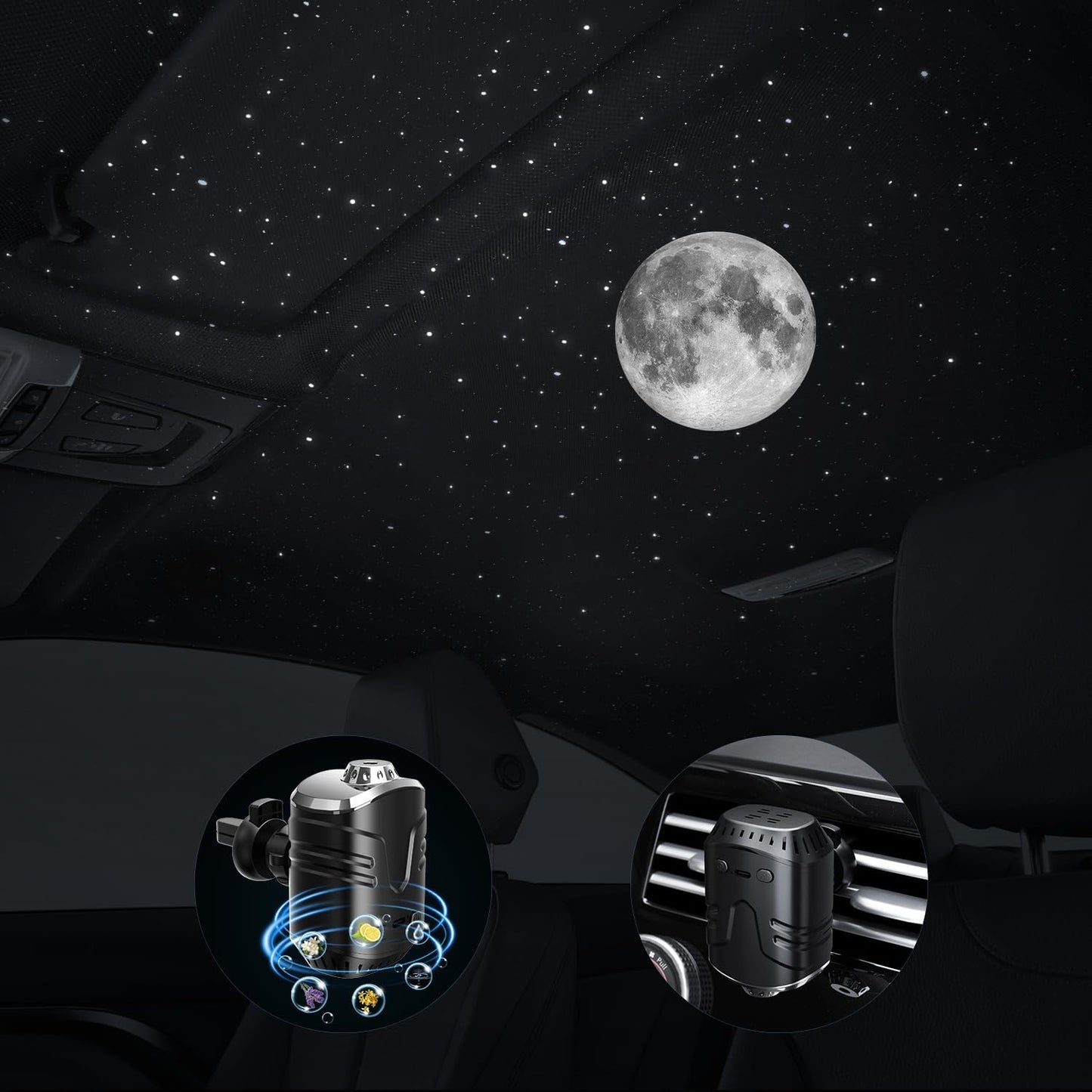 Starlit Moon Car Ambient Diffuser - 6 Scents