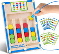 Kids Montessori Magnetic Wooden Color Matching Puzzle - Educational