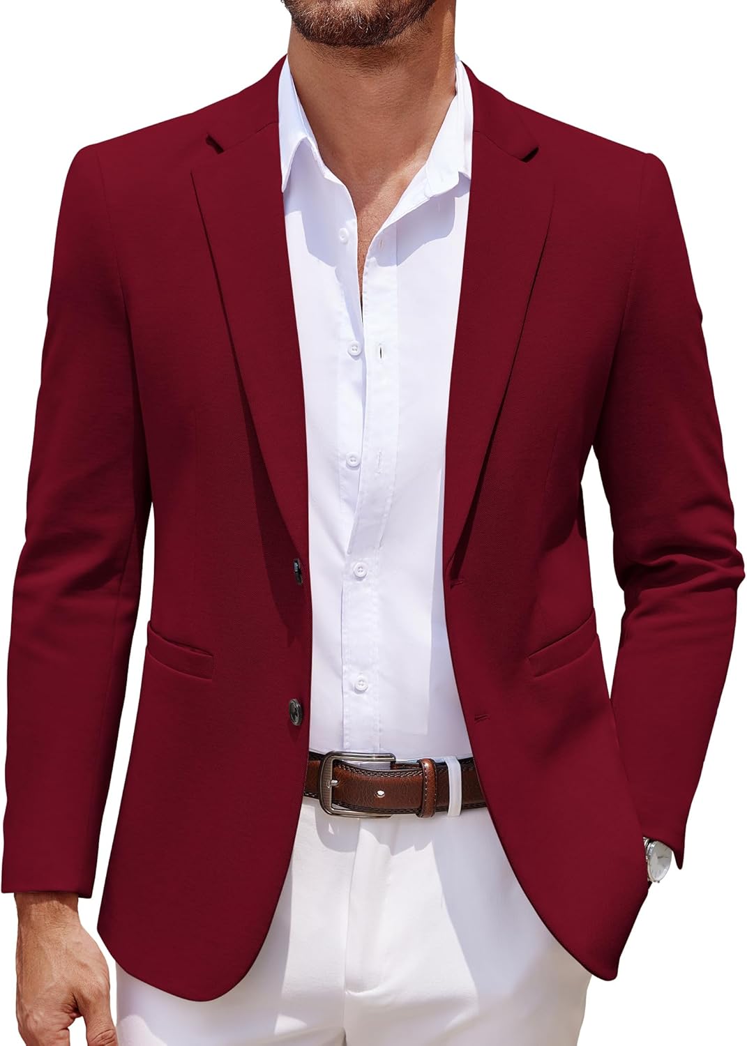 COOFANDY Men's Casual Knit Blazer for Stylish Comfort