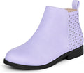 K KomForme Girls Ankle Boots Low Heels Short Booties - Comfortable toe