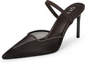 Mesh Heels for Women Pumps Closed Pointed Toe High Heels (Style 9YFY)