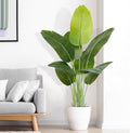 Lifelike Bird of Paradise Artificial Plant 4ft Faux Banana Leaf Tree