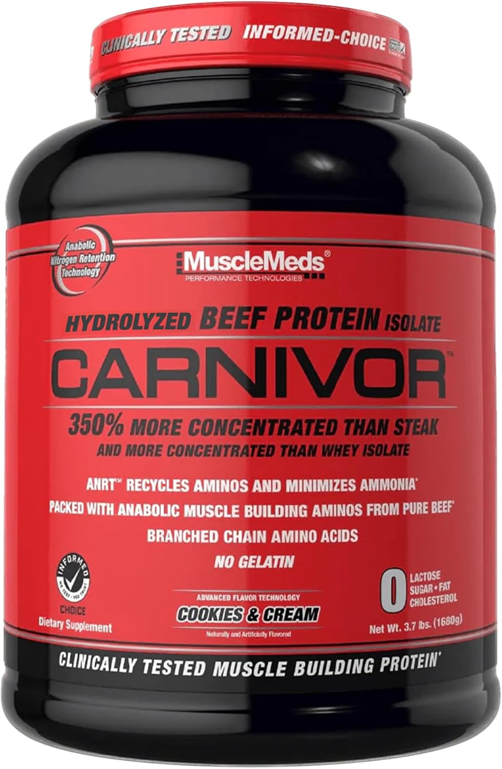 MuscleMeds Carnivor Beef Protein Isolate Powder for Muscle Gain