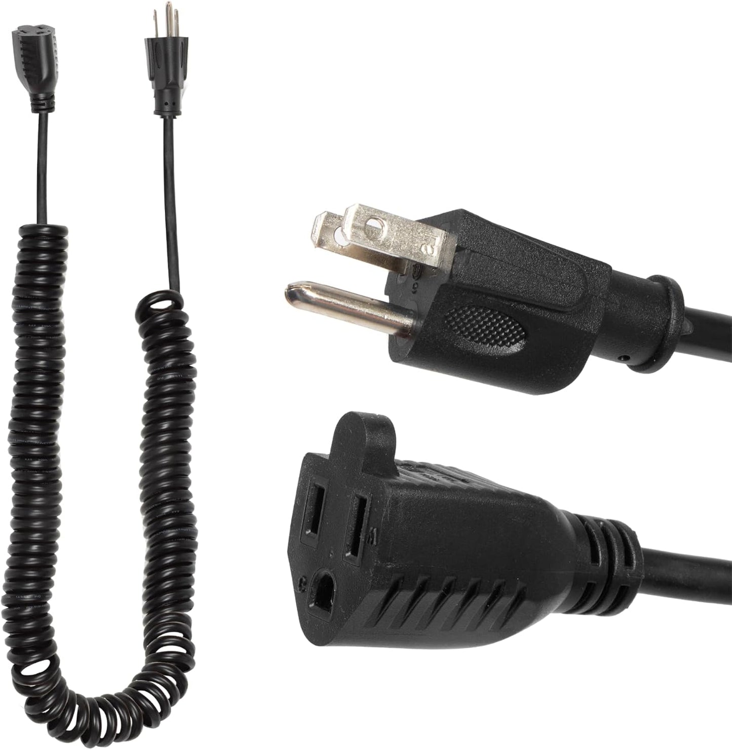 Iron Forge Cable 22 ft Coiled Extension Cord for Outdoor Use