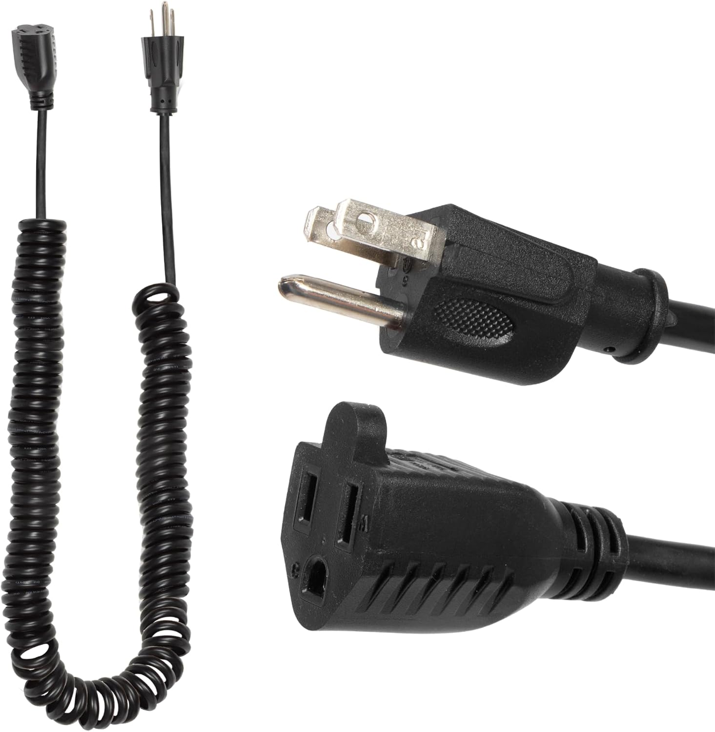 Iron Forge Cable 22 ft Coiled Extension Cord for Outdoor Use