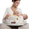 Firm Memory Foam Nursing Pillow with Safety Fence - Wider Support
