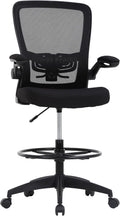 Drafting Chair Tall Office Chair Adjustable Height with Lumbar Support